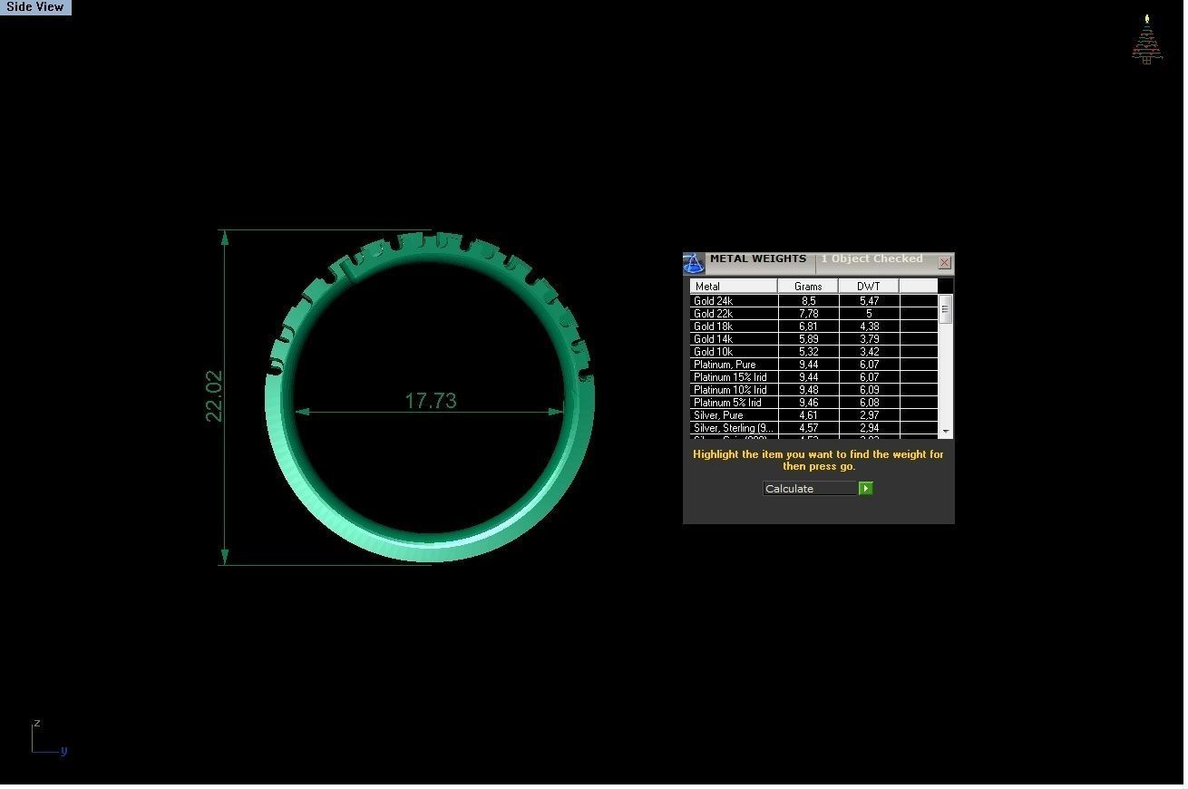 diamond rings 25 pieces in 1  3D print model_15