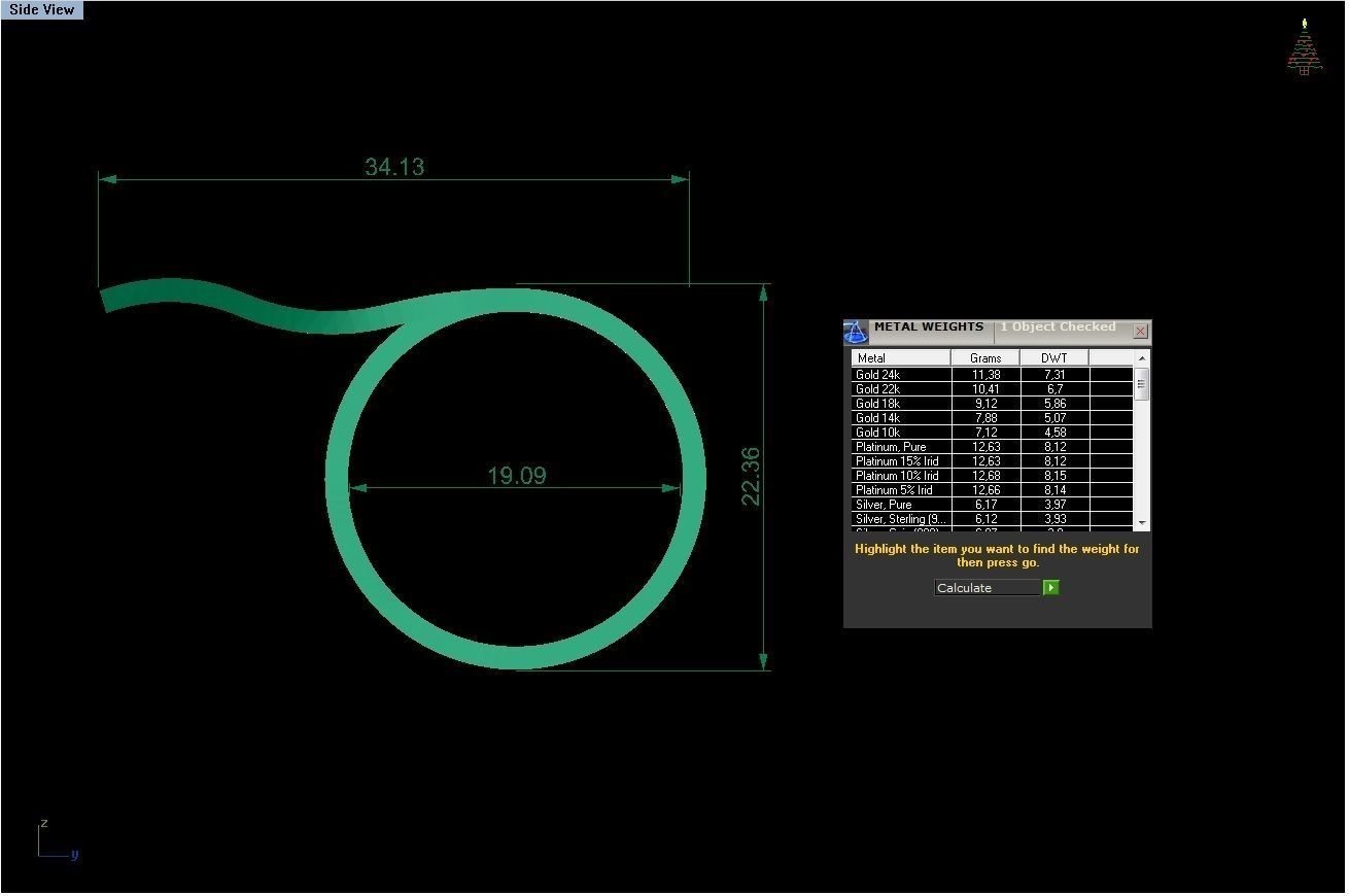 diamond rings 25 pieces in 1  3D print model_33