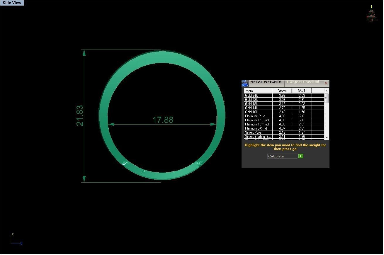diamond rings 25 pieces in 1  3D print model_49