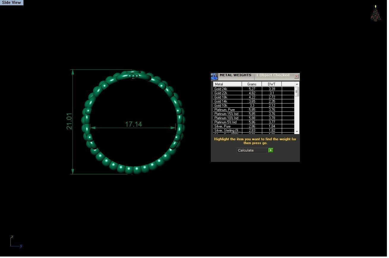 diamond rings 25 pieces in 1  3D print model_39