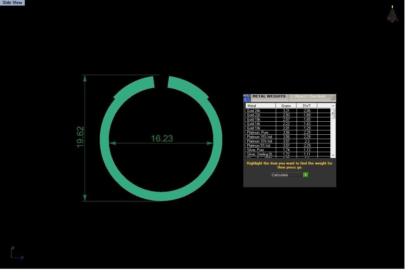 diamond rings 25 pieces in 1  3D print model_21