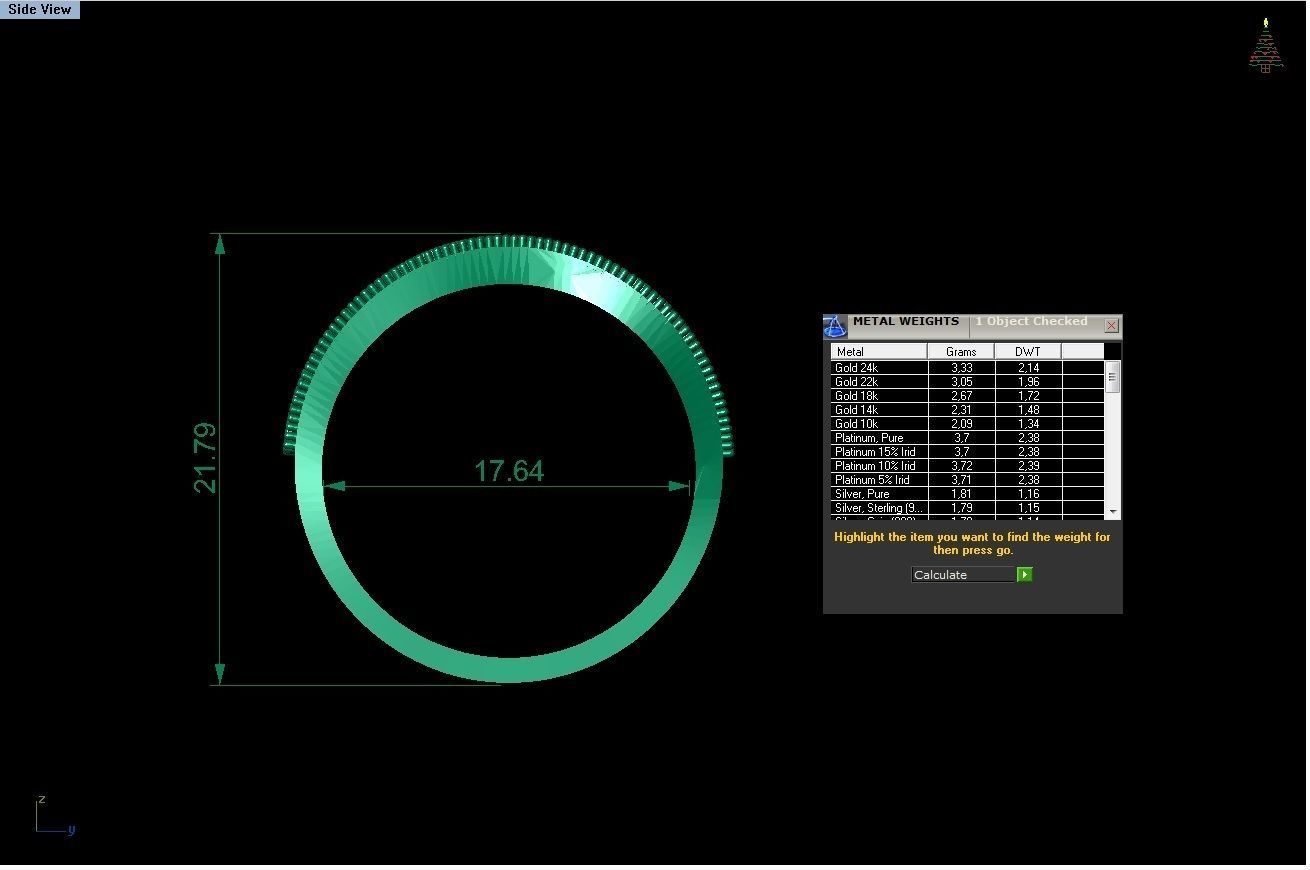 diamond rings 25 pieces in 1  3D print model_31