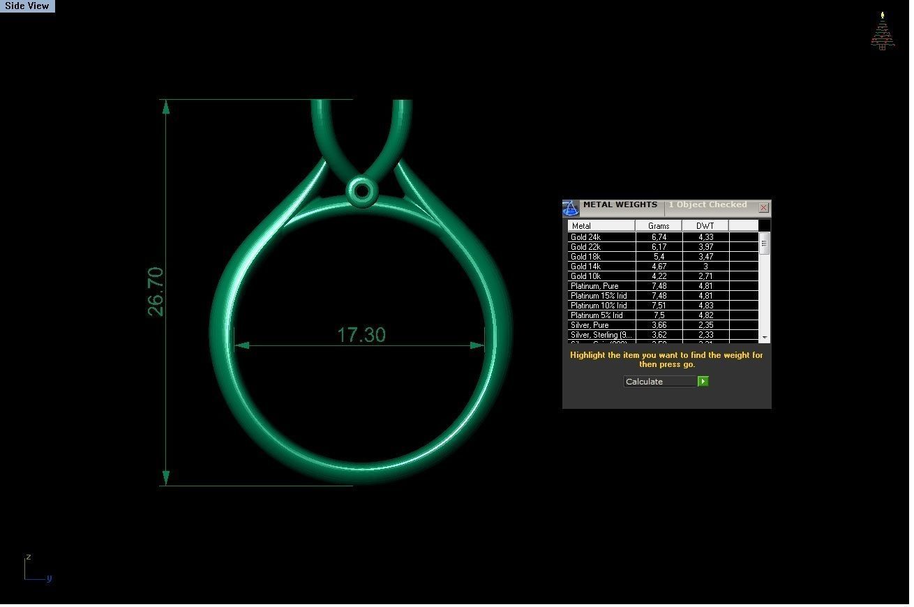 diamond rings 25 pieces in 1  3D print model_7