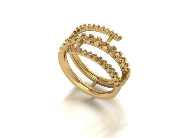 diamond rings 25 pieces in 1  3D print model_14