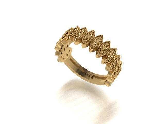 diamond rings 25 pieces in 1  3D print model_34