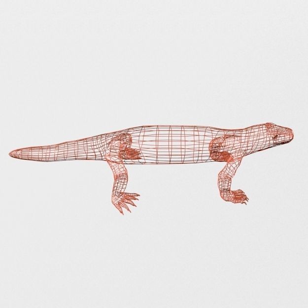 Gila Monster Low-poly 3D model_5