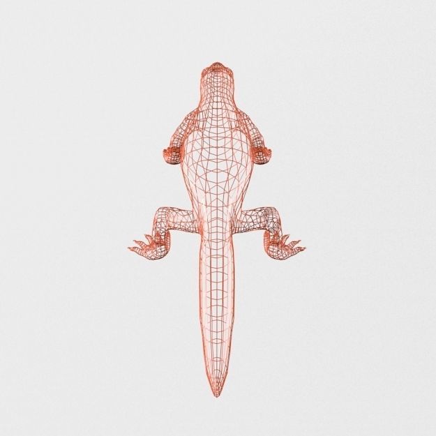 Gila Monster Low-poly 3D model_6