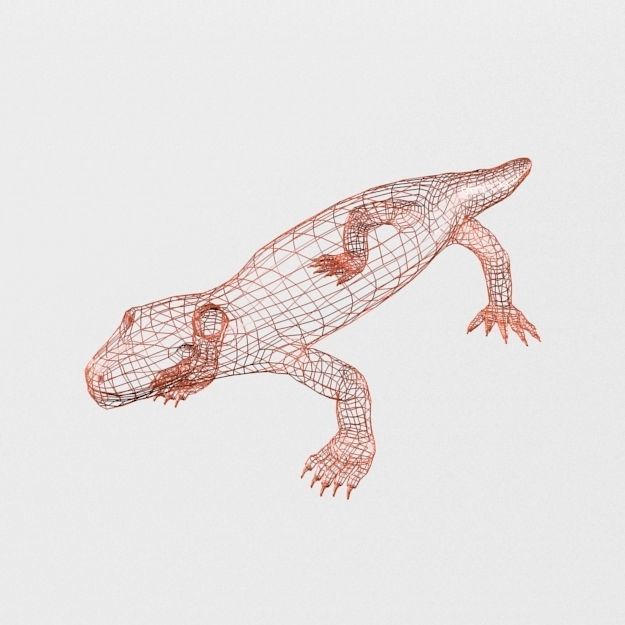 Gila Monster Low-poly 3D model_7