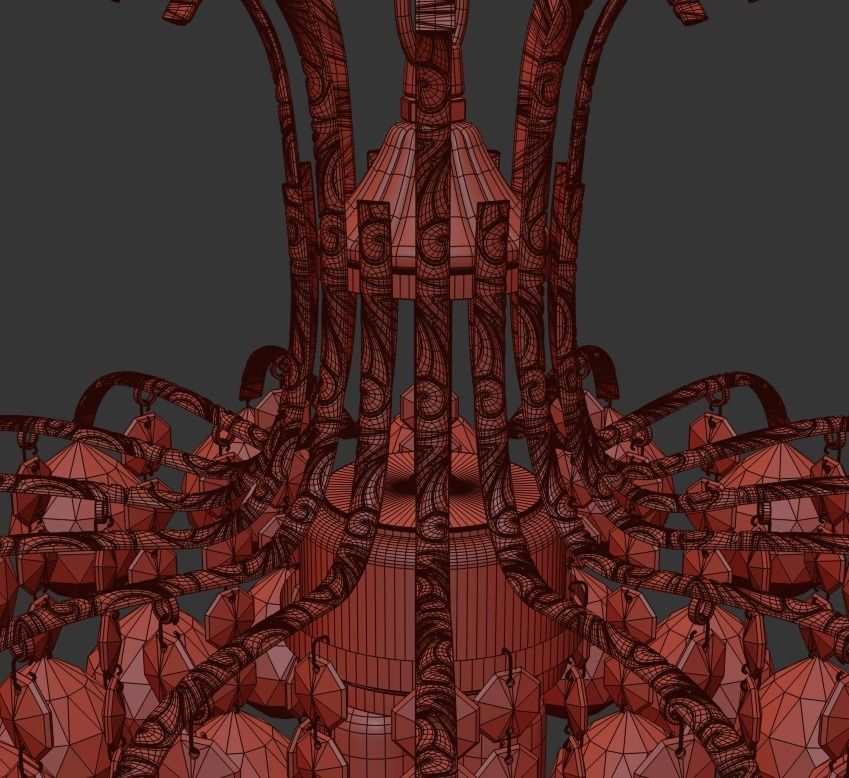 Chandelier Alanno E 1 5 30 100 N 3D model_6