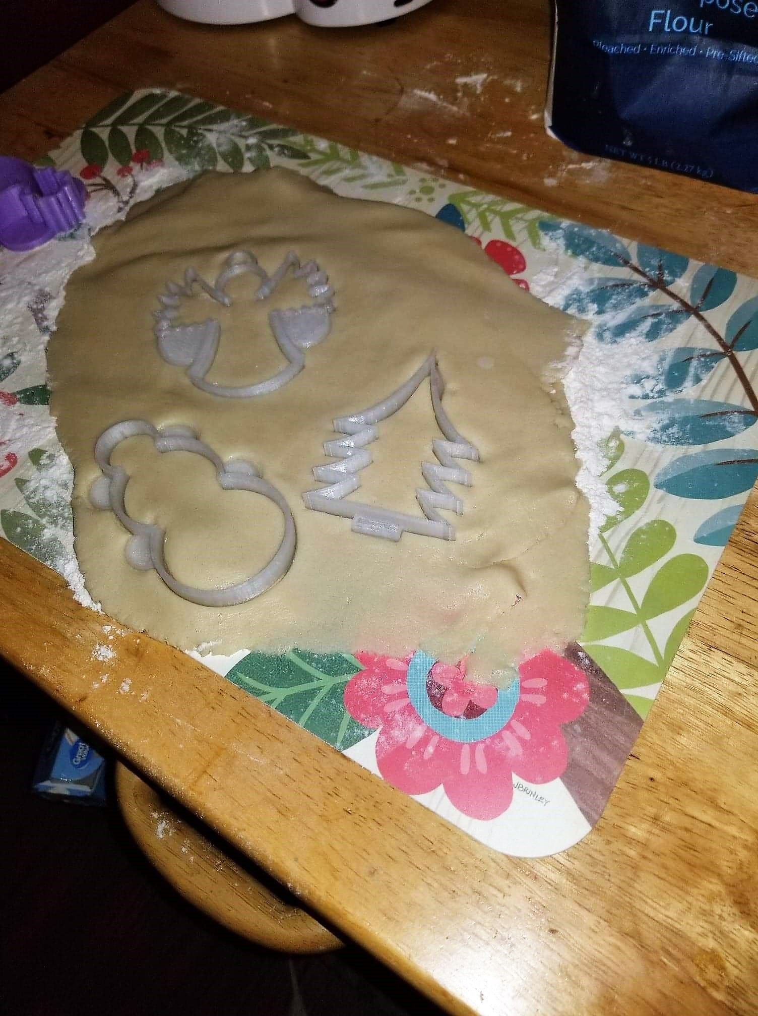 Christmas tree cookie cutter 3D print model_2