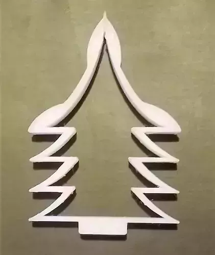 Christmas tree cookie cutter 3D print model