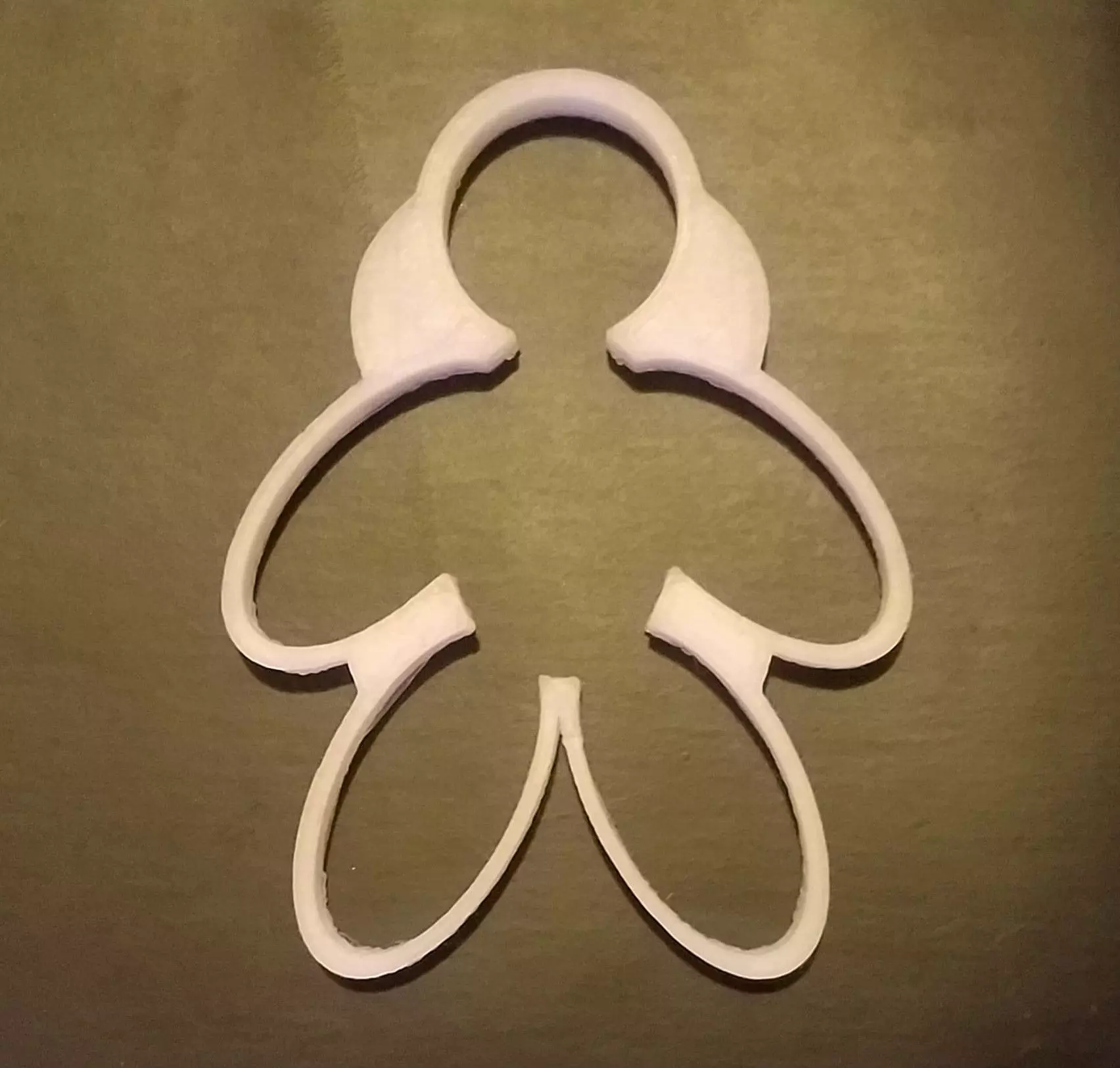 Gingerbread man cookie cutter 3D print model_0