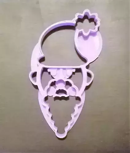 Santa Cookie Cutter 3D print model