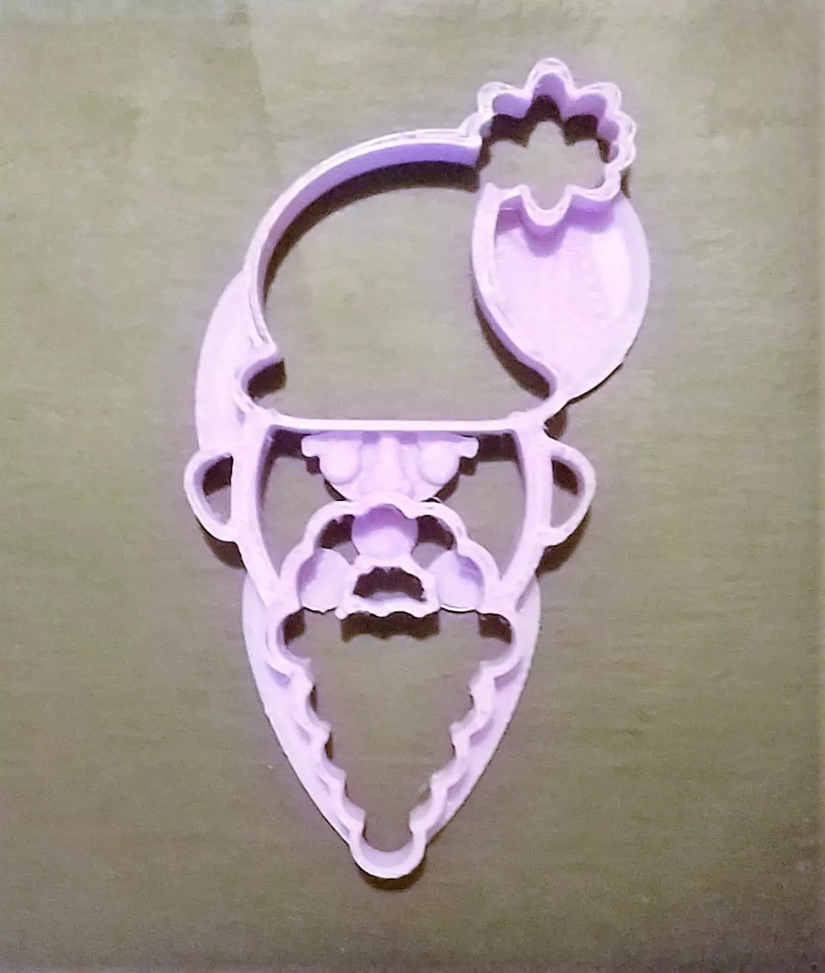 Santa Cookie Cutter 3D print model_0