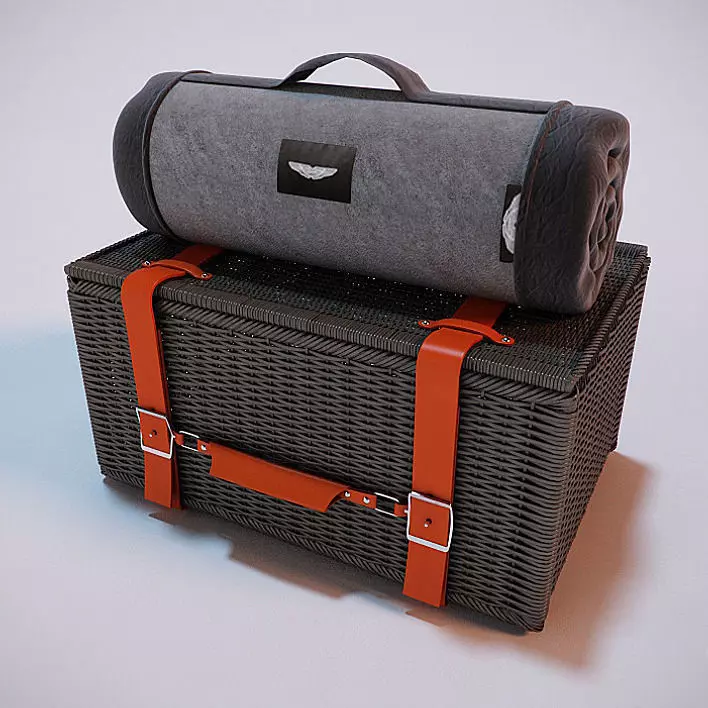Outdoor Picnic Hamper 3D Model 3D model_0