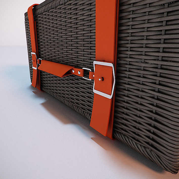 Outdoor Picnic Hamper 3D Model 3D model_3