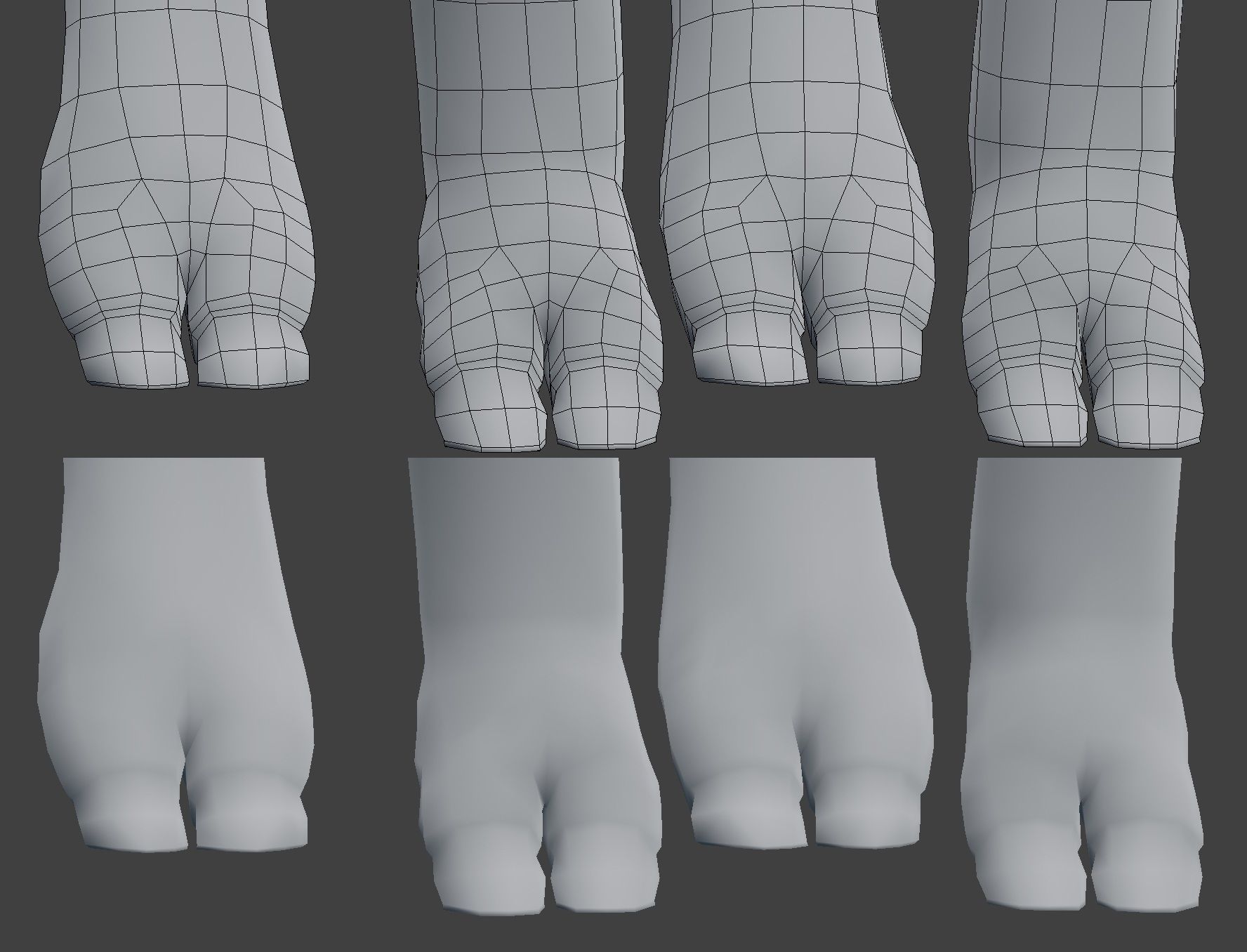 Pig Model Low-poly 3D model_2