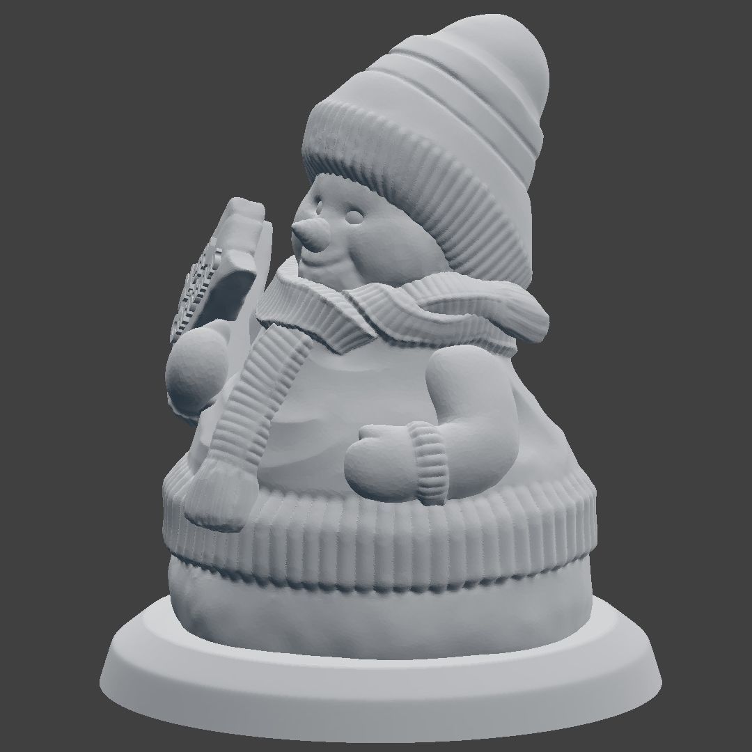 Snowman Model 3D print model_8