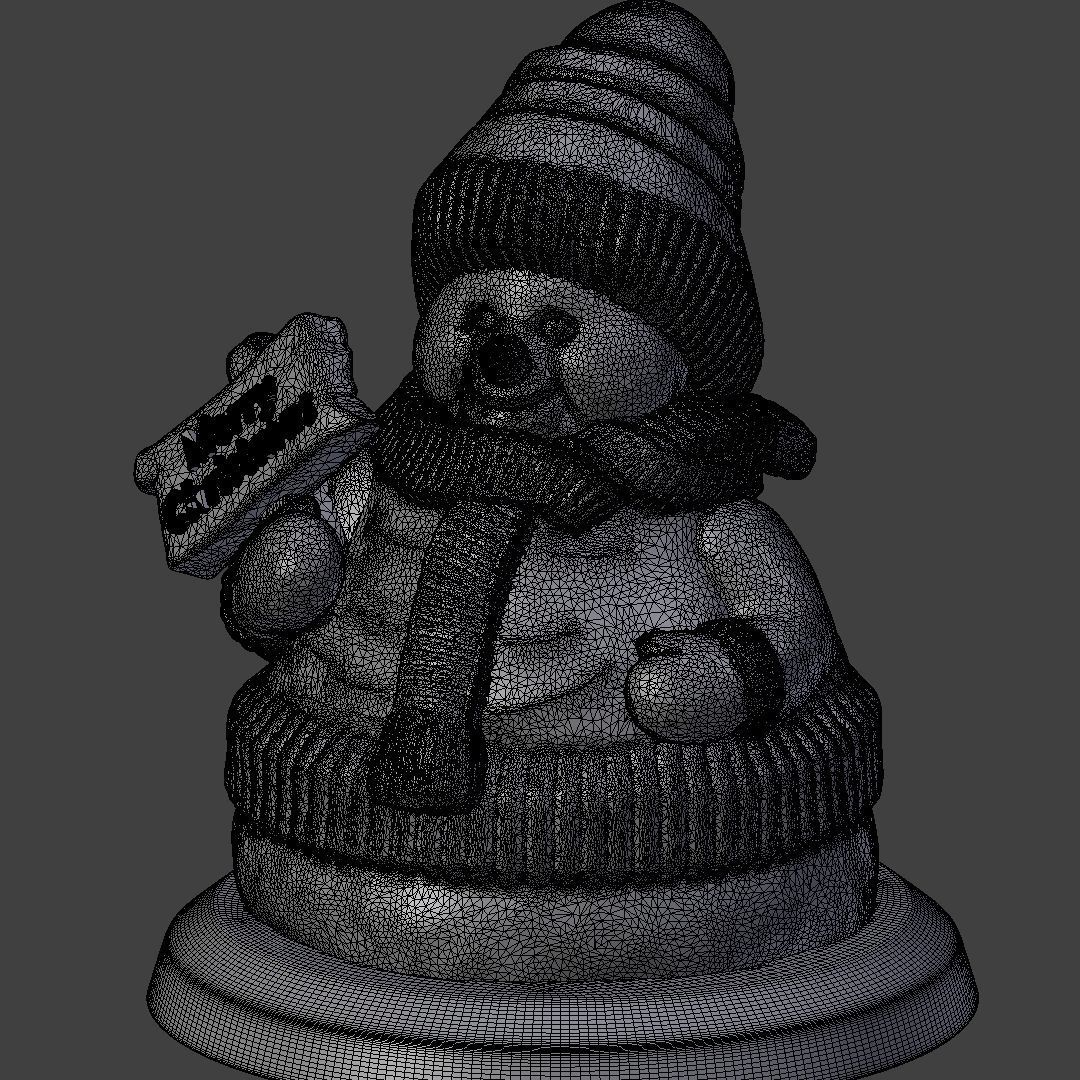Snowman Model 3D print model_9