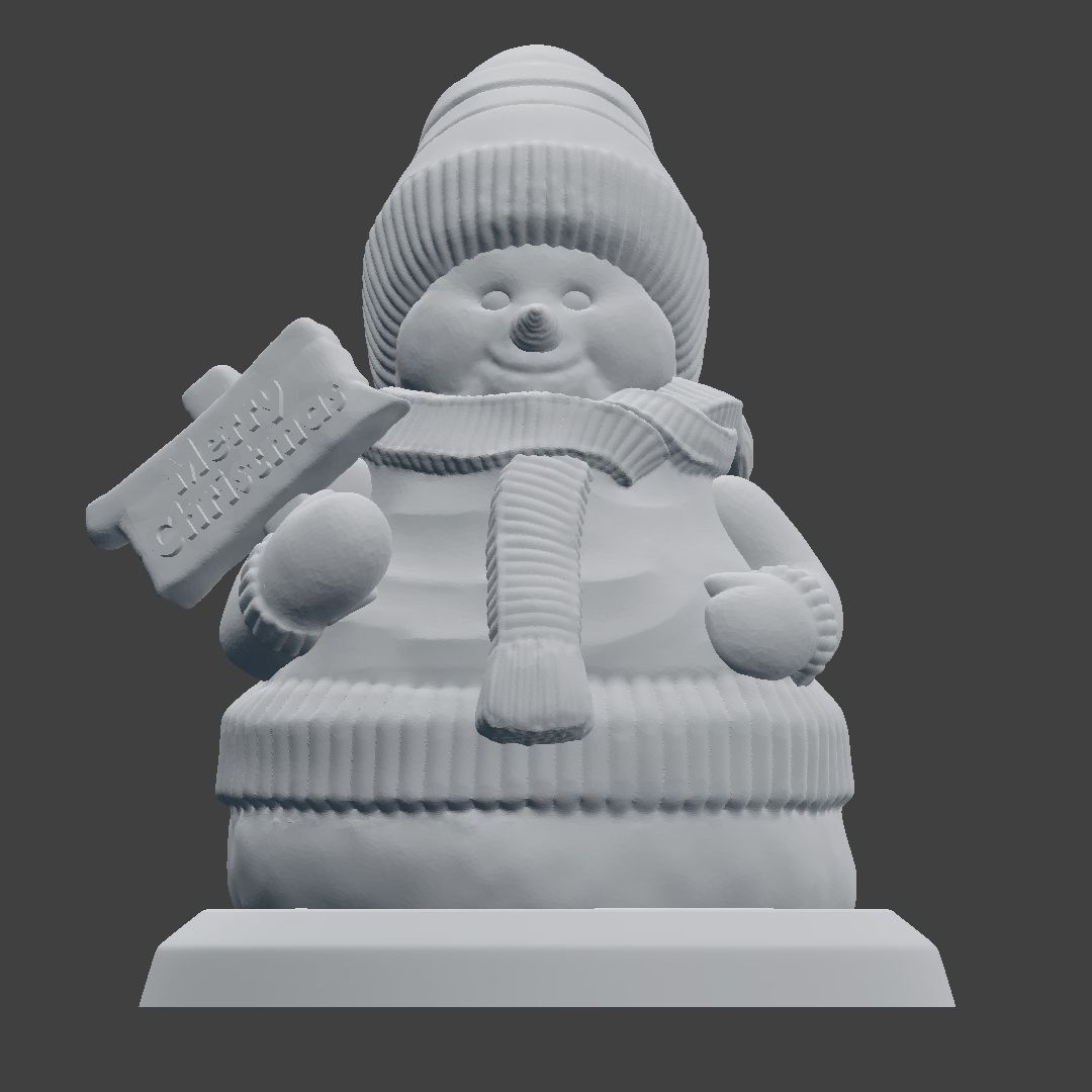 Snowman Model 3D print model_2