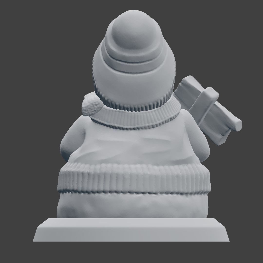 Snowman Model 3D print model_4