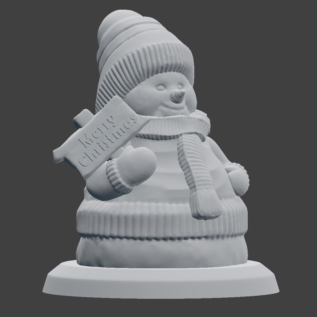 Snowman Model 3D print model_6