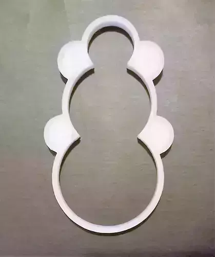 Snowman Cookie Cutter 3D print model
