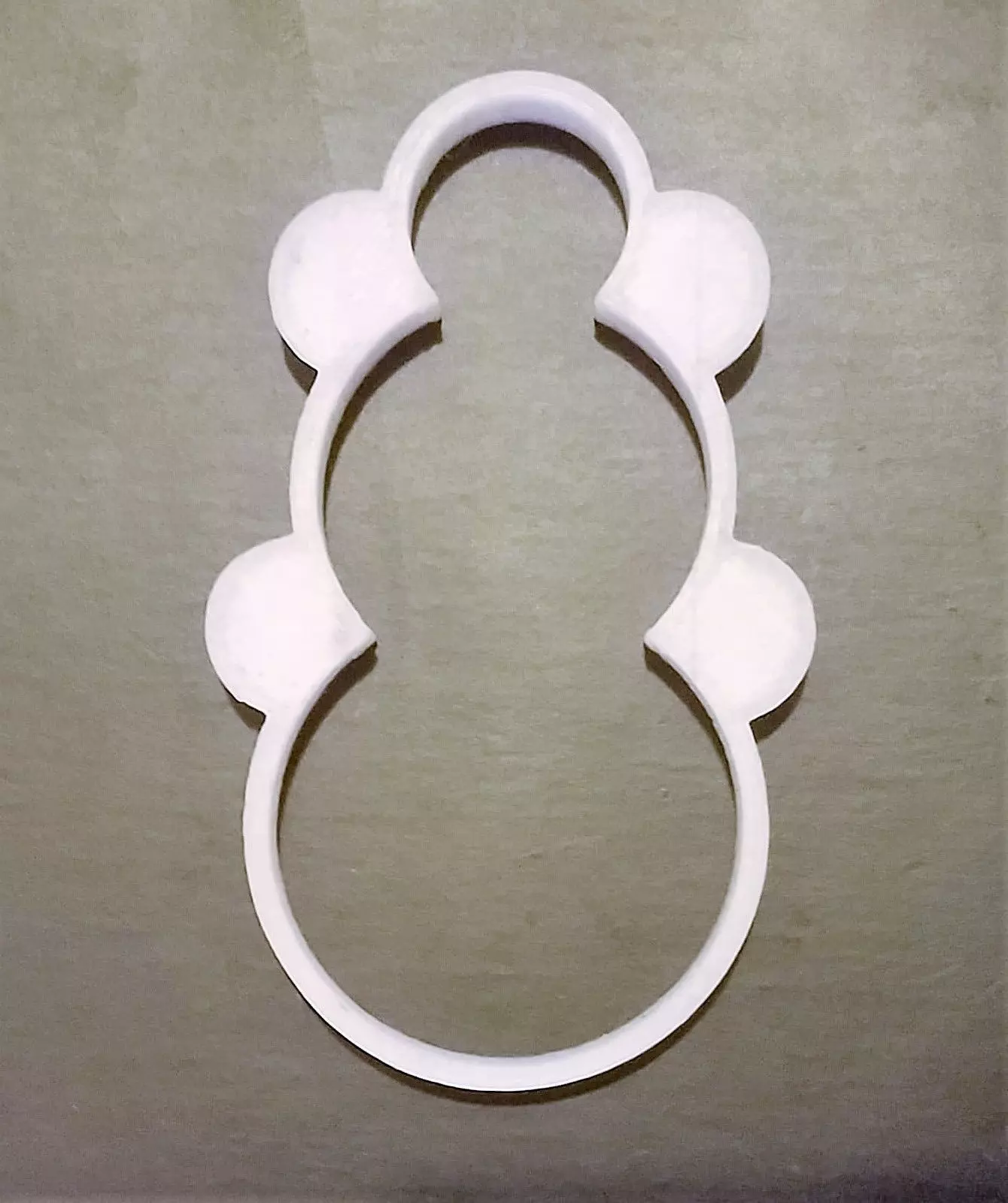 Snowman Cookie Cutter 3D print model_0