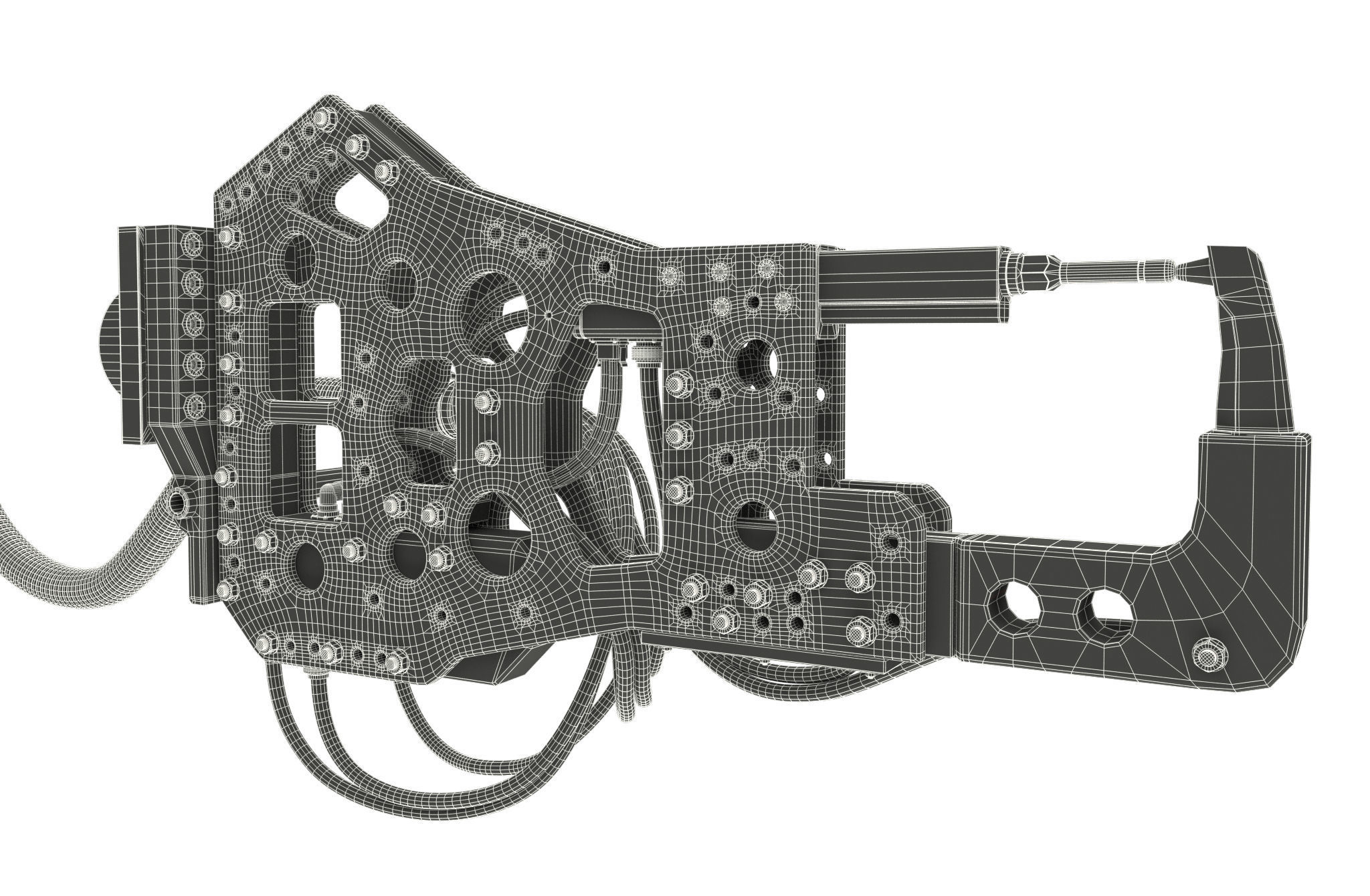 Industrial Robotic Arm and 7 tools 3D model 3D model_16