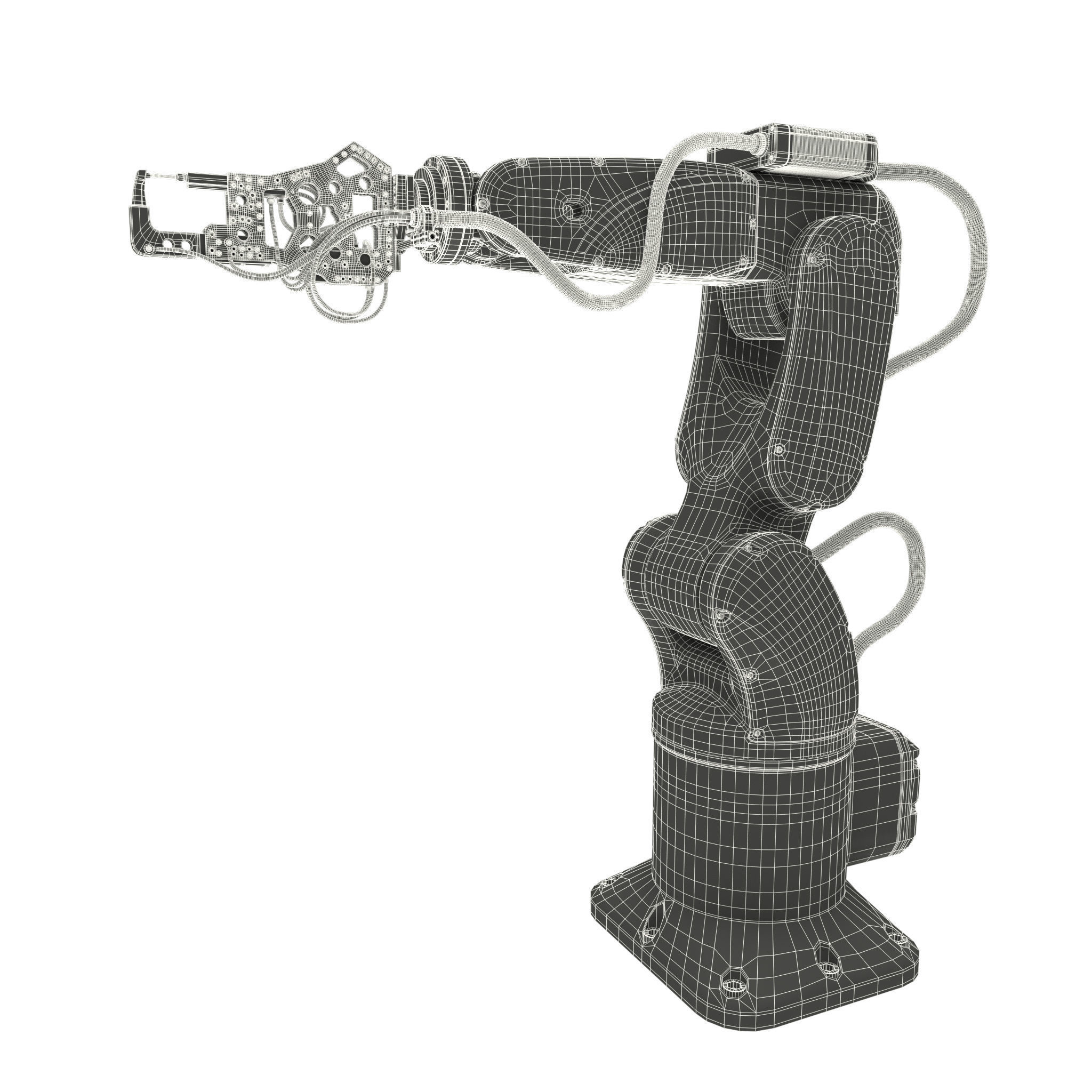 Industrial Robotic Arm and 7 tools 3D model 3D model_11