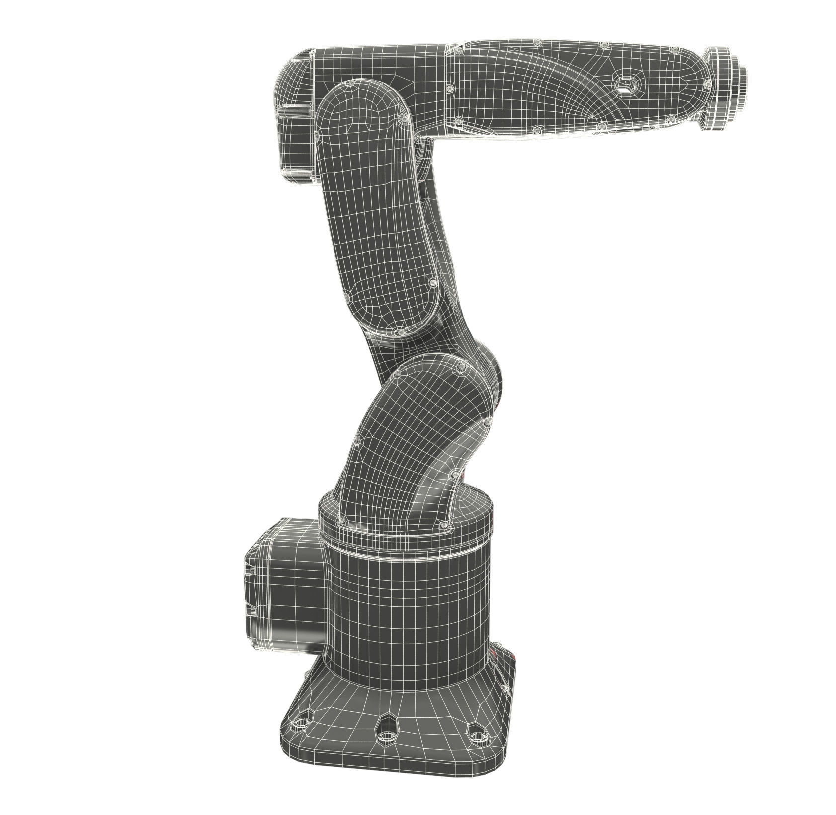 Industrial Robotic Arm and 7 tools 3D model 3D model_24