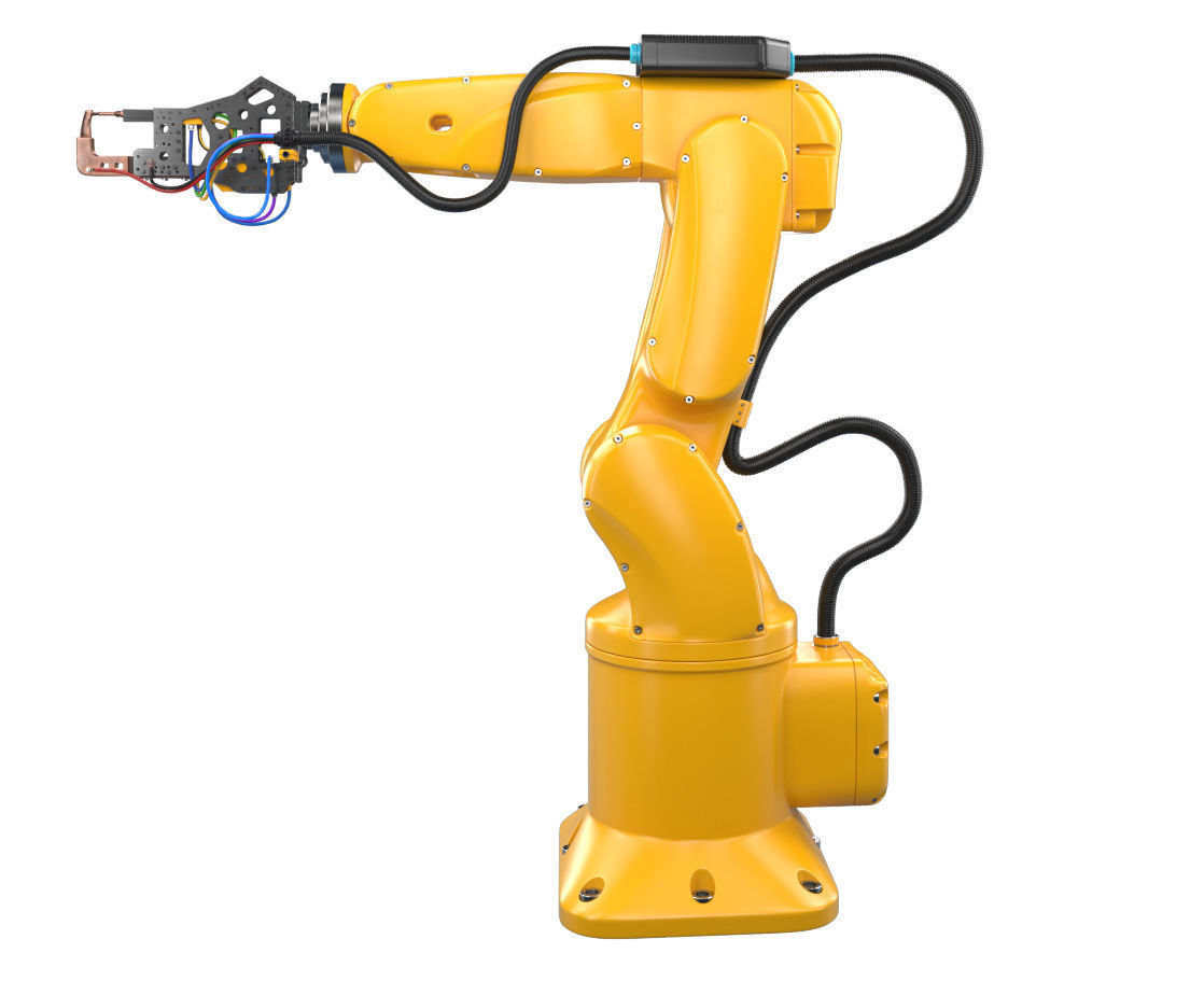 Industrial Robotic Arm and 7 tools 3D model 3D model_6