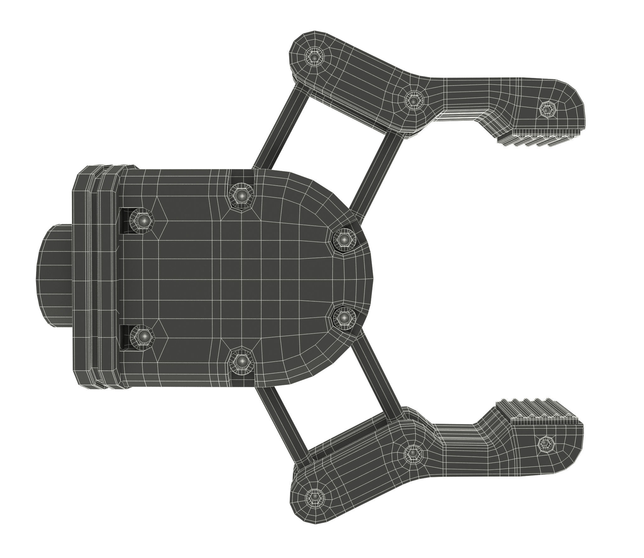Industrial Robotic Arm and 7 tools 3D model 3D model_19