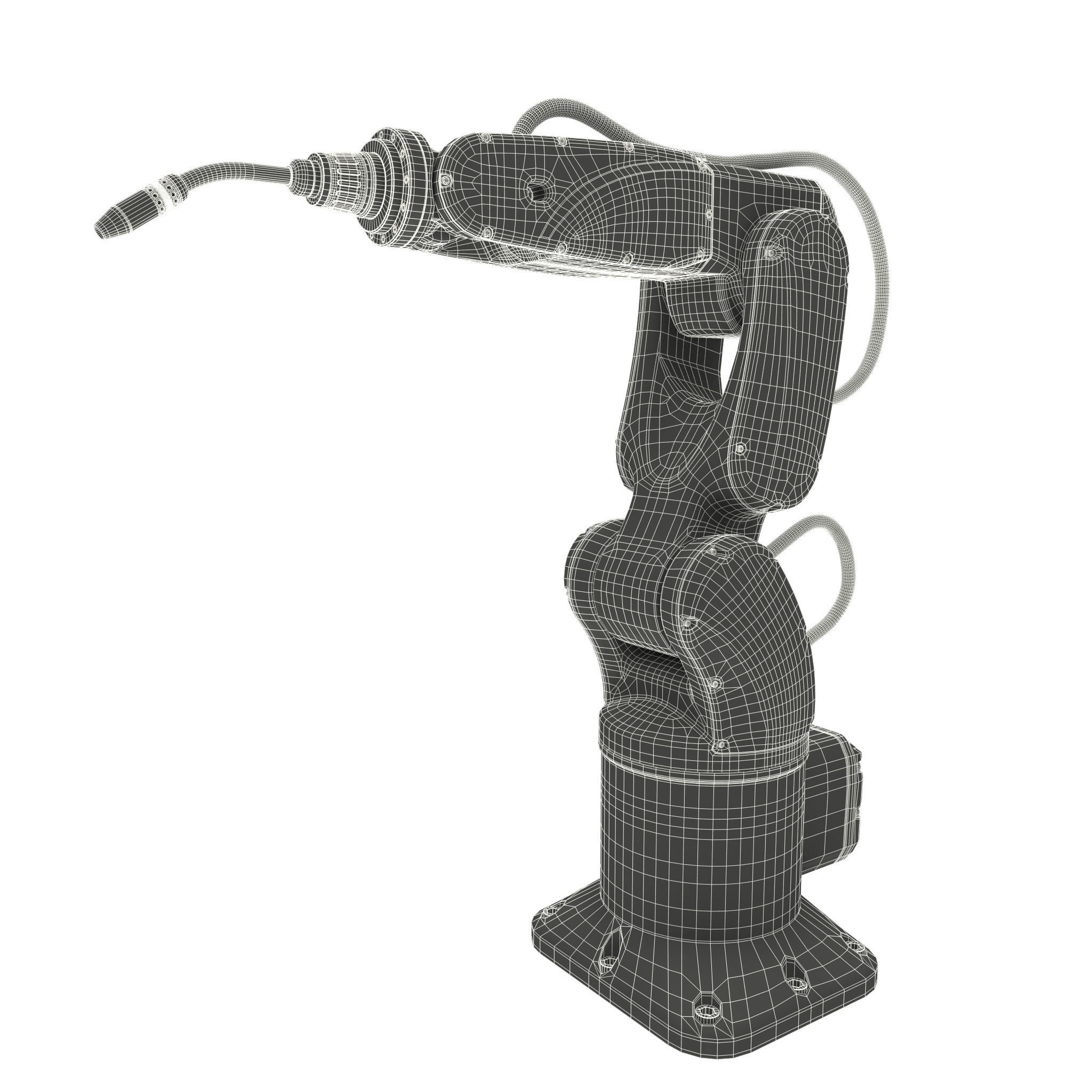 Industrial Robotic Arm and 7 tools 3D model 3D model_10