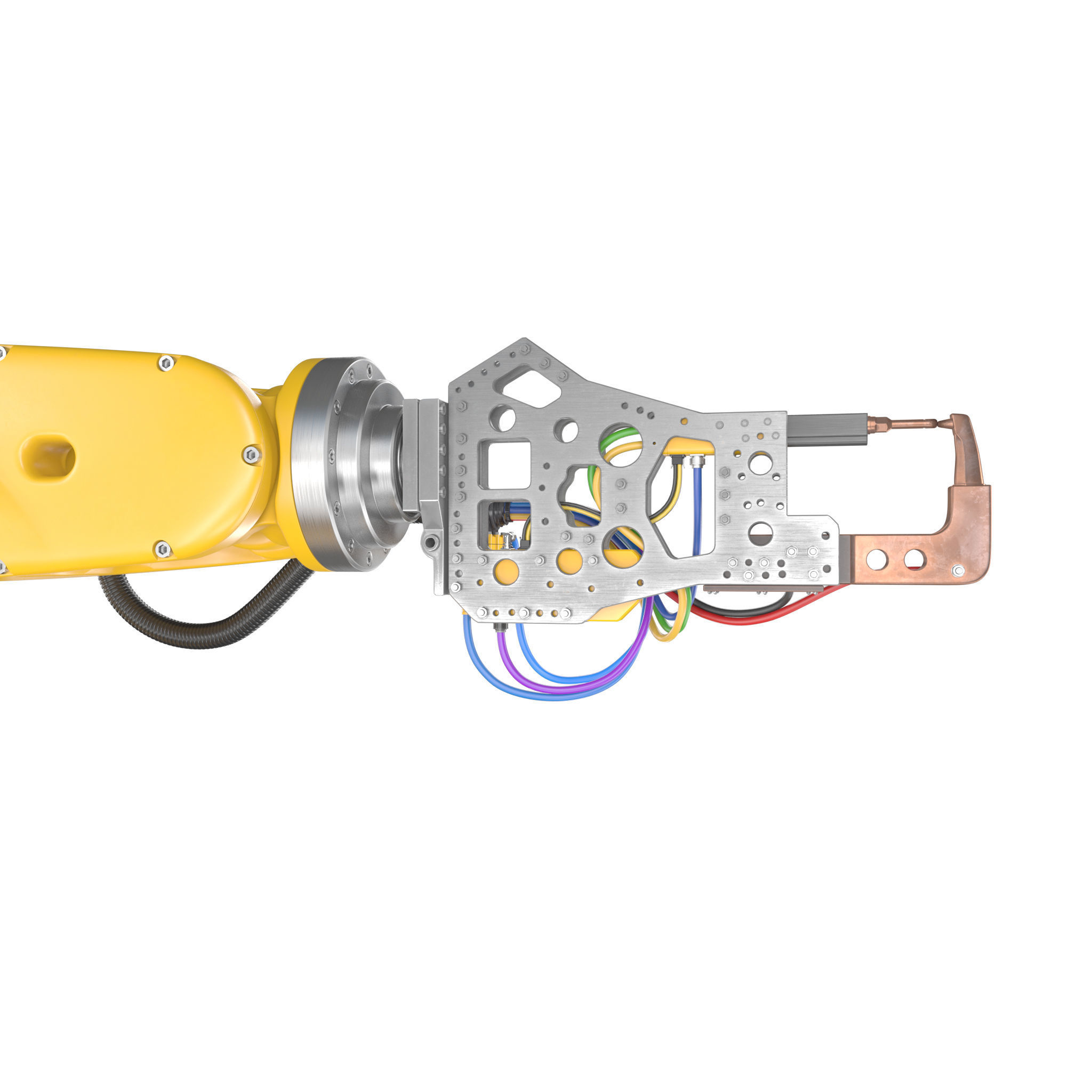 Industrial Robotic Arm and 7 tools 3D model 3D model_28