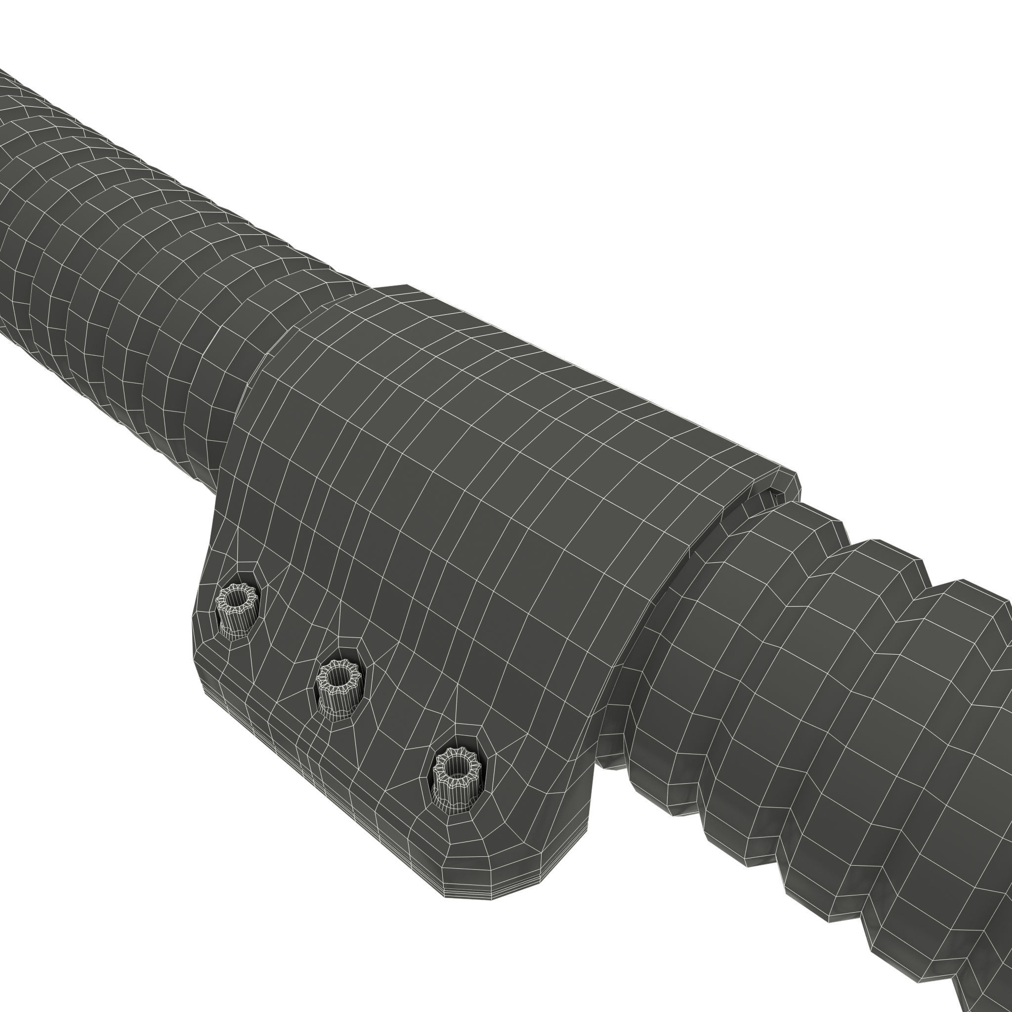 Industrial Robotic Arm and 7 tools 3D model 3D model_12