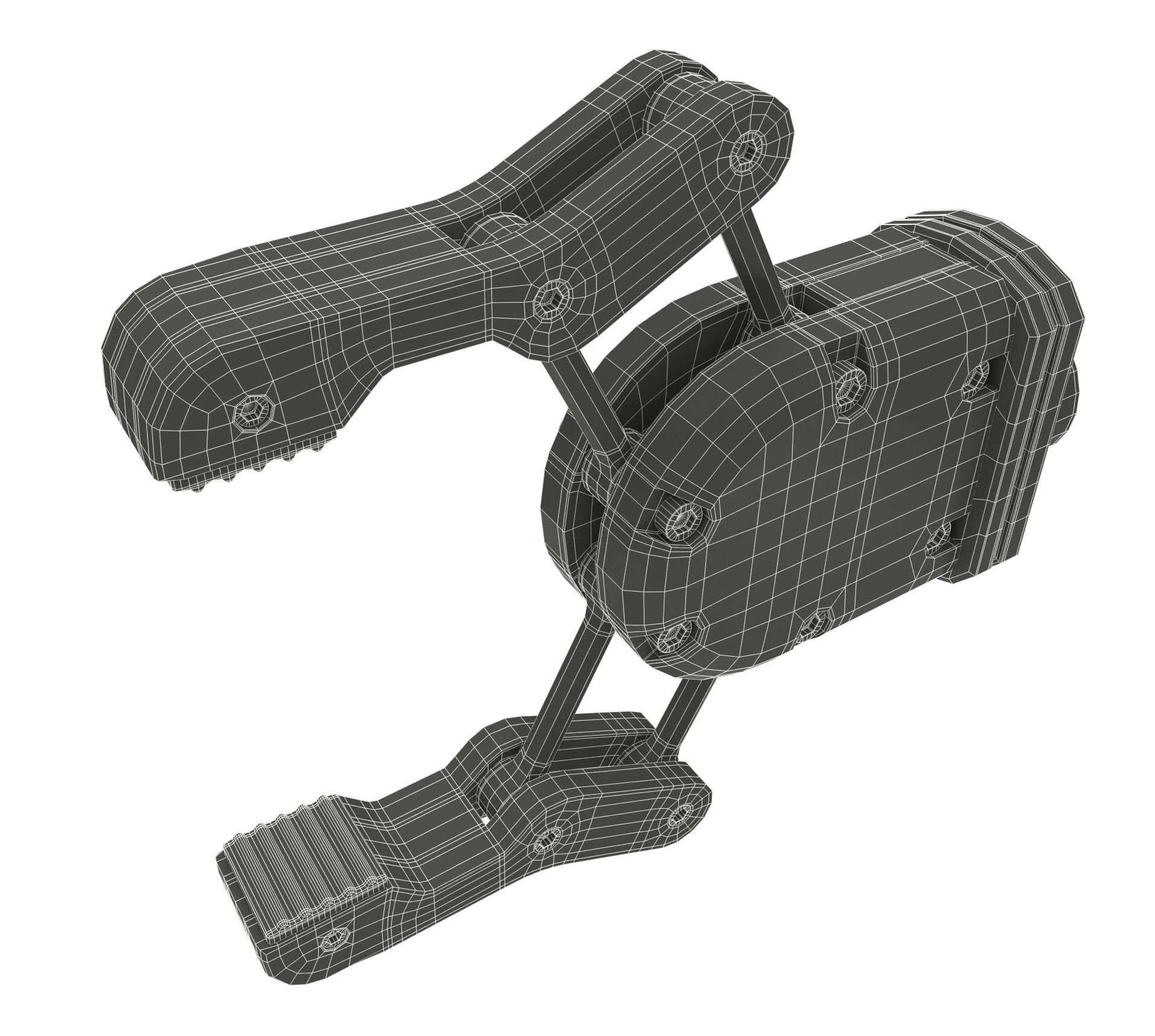 Industrial Robotic Arm and 7 tools 3D model 3D model_21