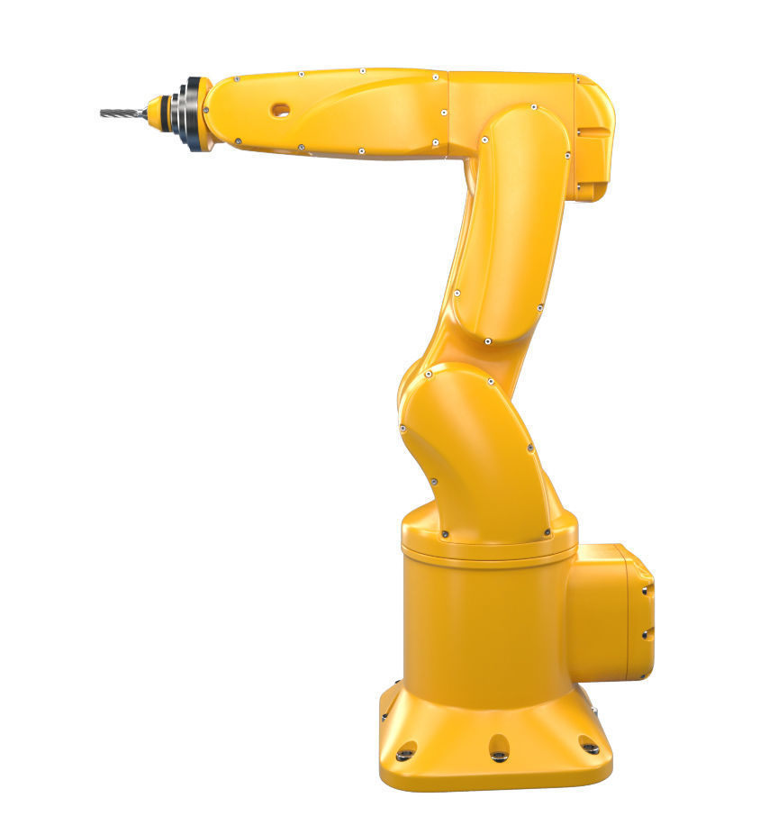 Industrial Robotic Arm and 7 tools 3D model 3D model_5