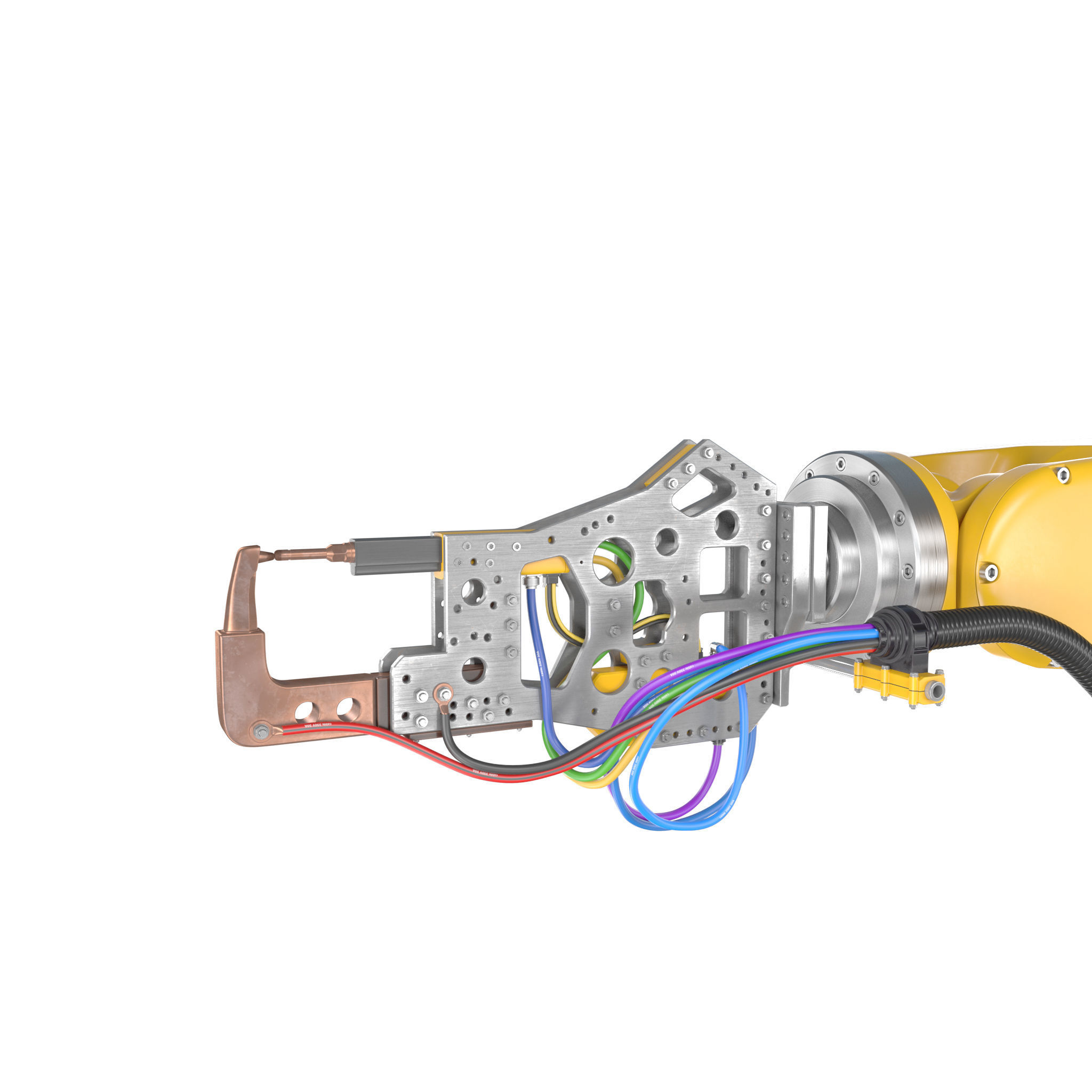 Industrial Robotic Arm and 7 tools 3D model 3D model_33