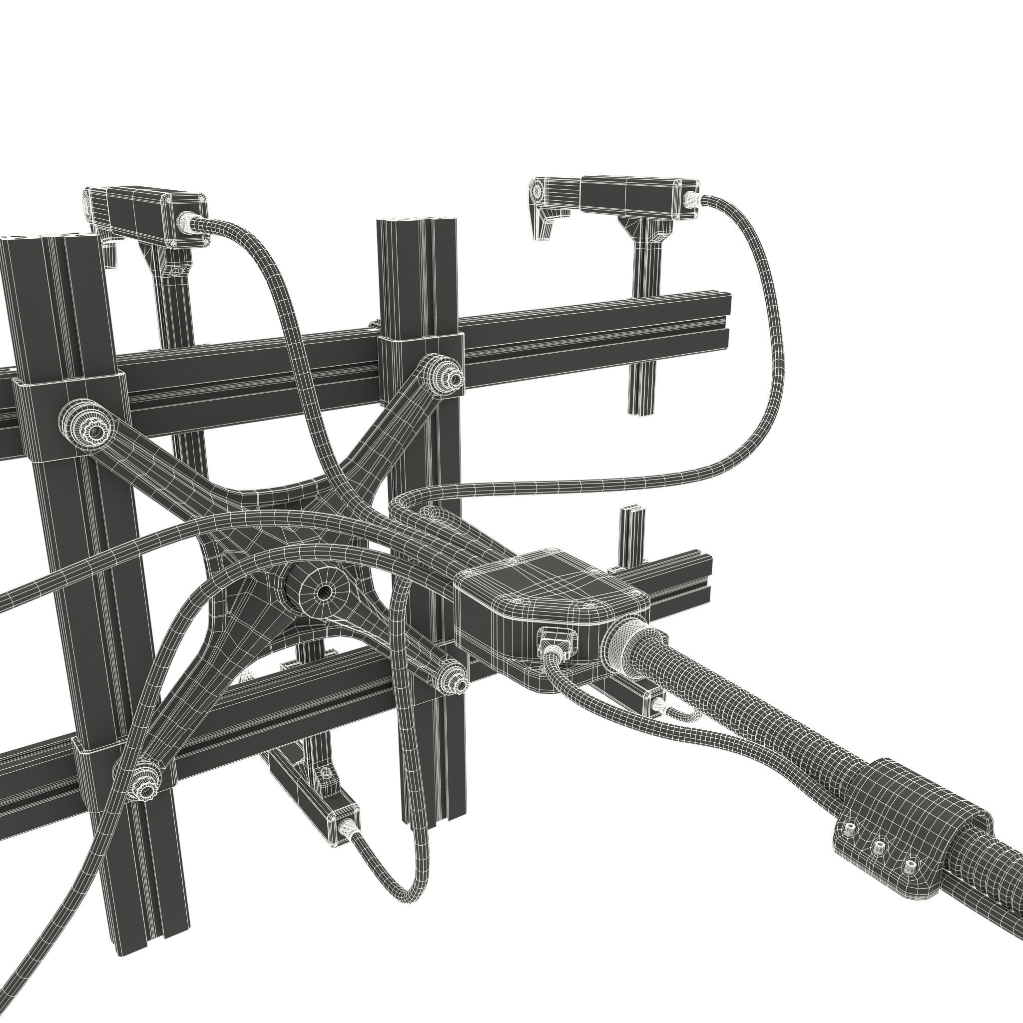 Industrial Robotic Arm and 7 tools 3D model 3D model_20