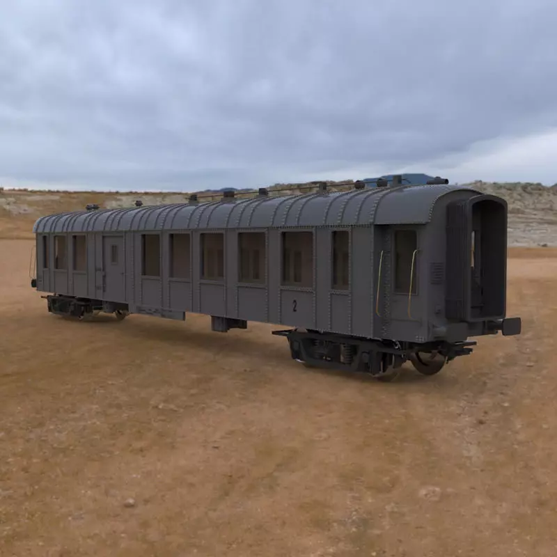 Goods Van 3D model_0