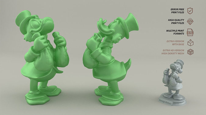Scrooge McDuck 3D print model