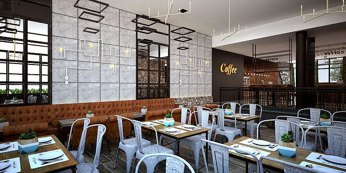 Coffee Shop 3D model