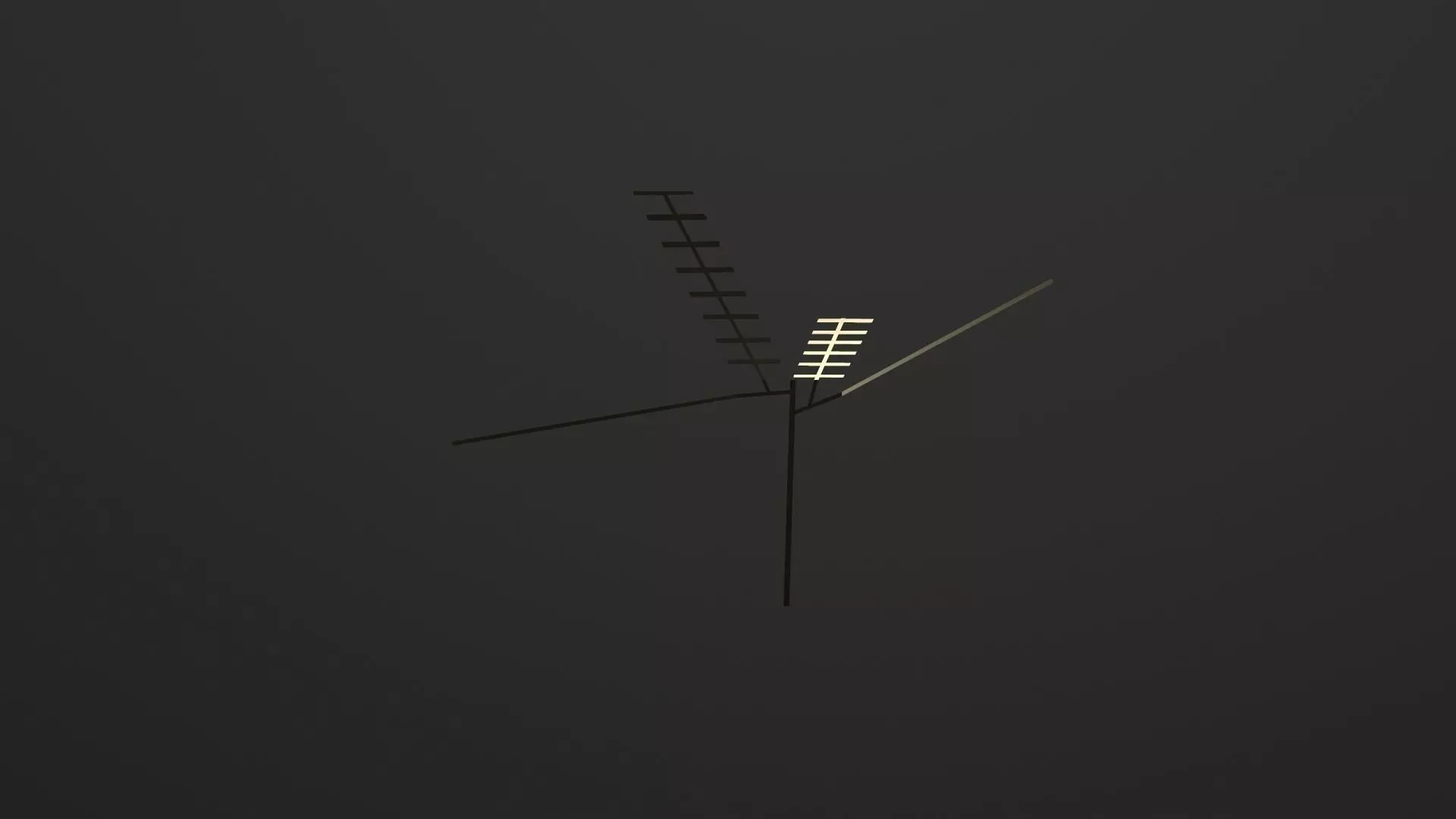 TV Antenna Free low-poly 3D model