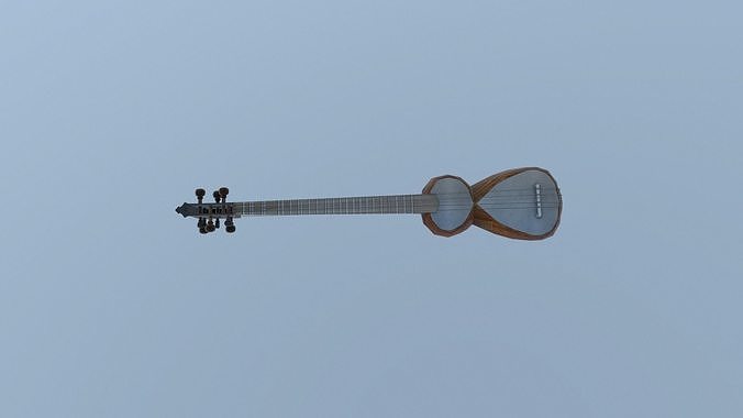 Tar musical instrument Low-poly 3D model