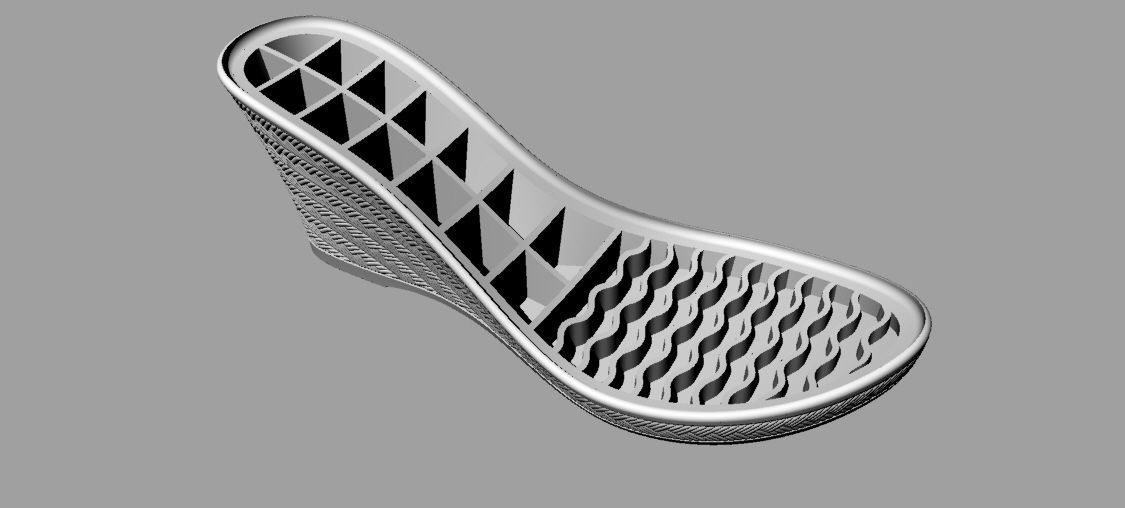 high heels shoe sole 3D print model_4