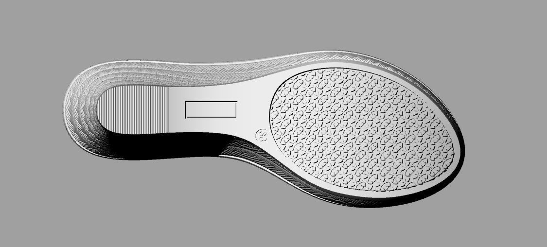 high heels shoe sole 3D print model_2