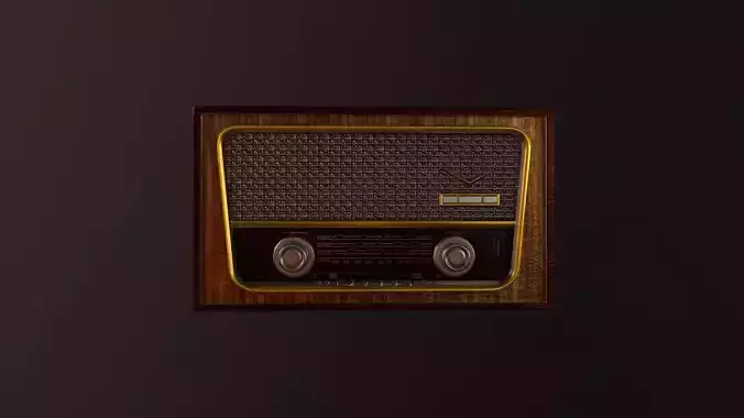 Classical antique retro vintage radio