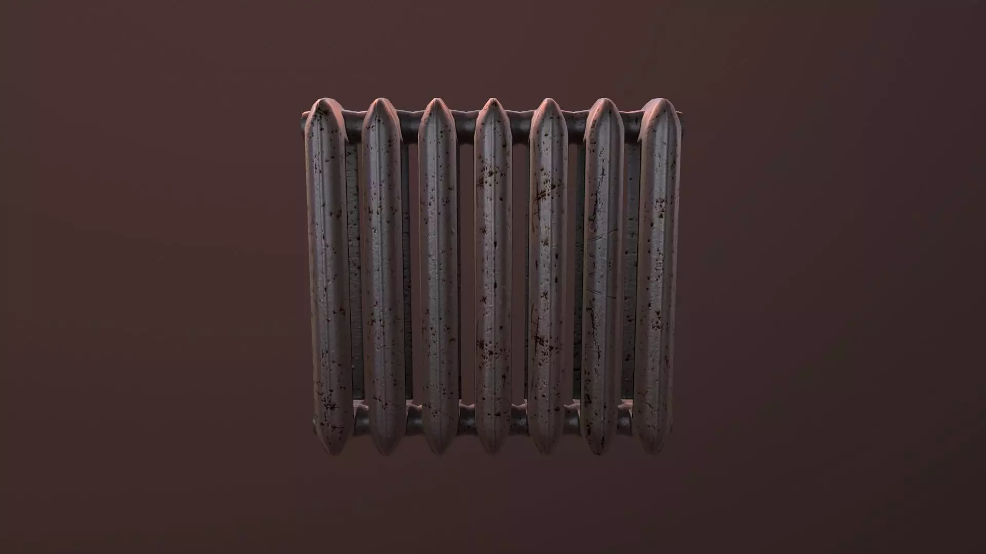 Soviet Radiator Low-poly 3D model