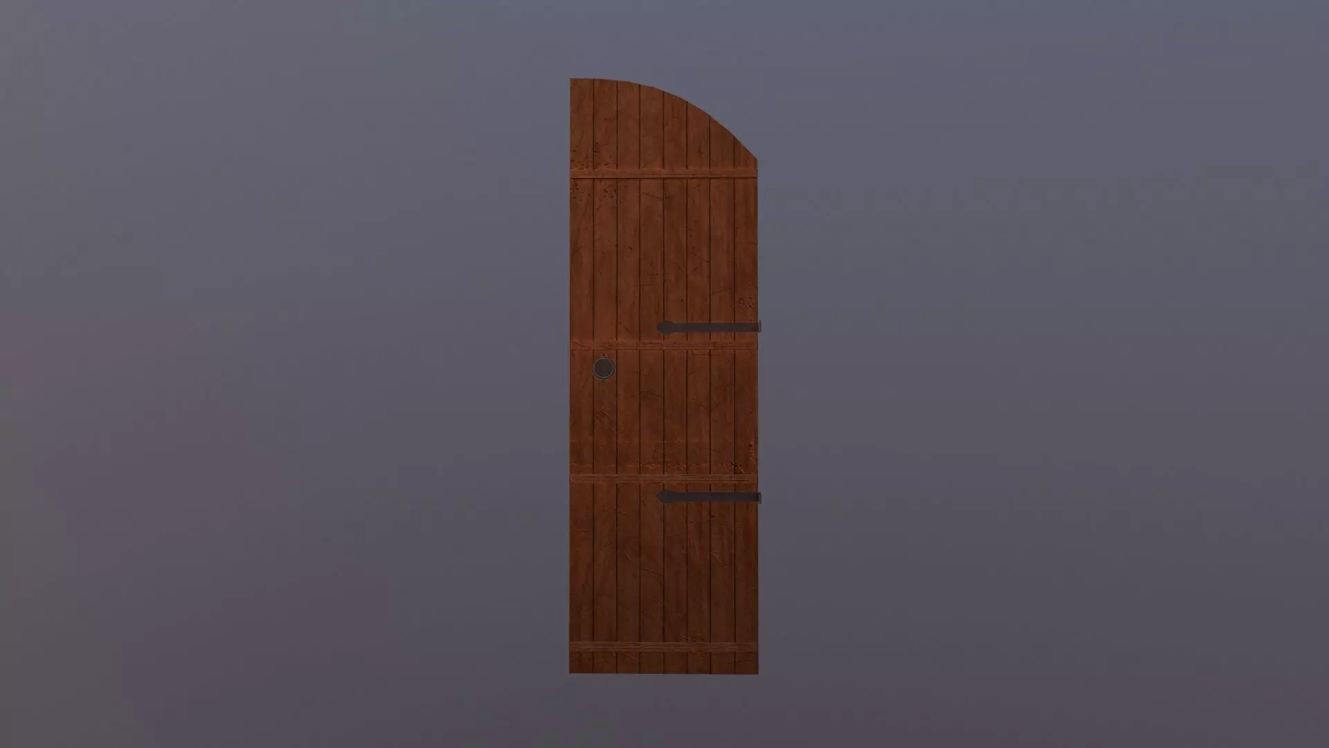 Opened Door Low-poly 3D model